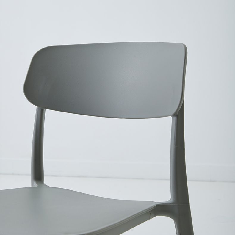 Scandinavian Plastic Restaurant Side Chair Candy Colors Open Back Dining Chair Clearhalo ' kitchen&dining_furn' 'Dining Chairs' 'Dining Tables & Seating' 'dining_chair' 'furn' 'furn_dining_chair' 'Furniture' 'furniture_dining_chair' 'Kitchen & Dining Furniture' 'kitchen' 1200x1200_eaaeac03-639b-46a4-ac28-453a167eb5d5