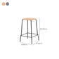 Solid Wood Counter & Bar Stools Modern Indoor Stools with Metal Base