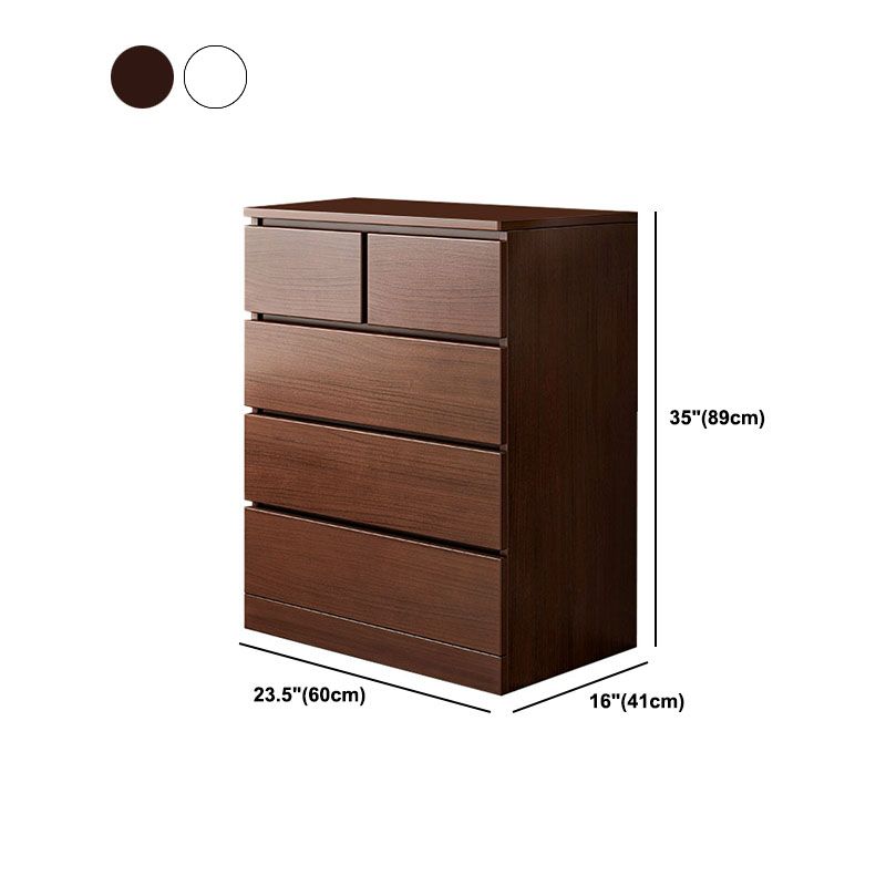 23.5" X 16" Vertical Storage Chest Modern Wood Storage Chest in White and Brown Clearhalo 'Bedroom Furniture' 'Dressers & Chests' 'dressers_chests' 'furn' 'furn_dressers_chests' 'Furniture' 1200x1200_eab0a80b-6a19-4a74-848d-9bc7004edbdd