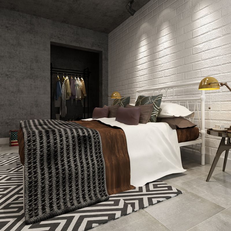 43.3" Tall Bed with Headboard Low Profile Bed with Metal Legs Clearhalo 'Bedroom Furniture' 'Beds' 'furn' 'furn_beds' 'Furniture' 1200x1200_eab1000e-1d5e-46de-8736-b0b1ff6de610