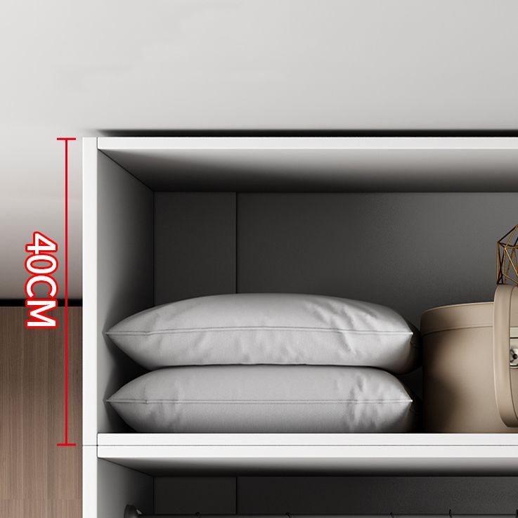 Color blanco Armario de madera Armario de armario de puerta cerrada para dormitorio