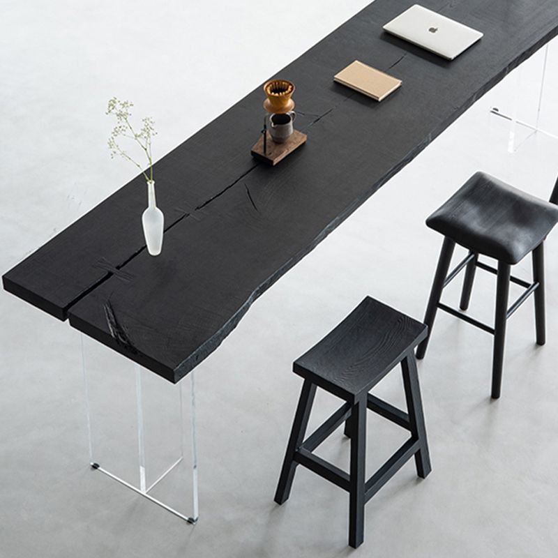 Nordic Style Bar Stool Solid Wood Counter Stool for Living Room