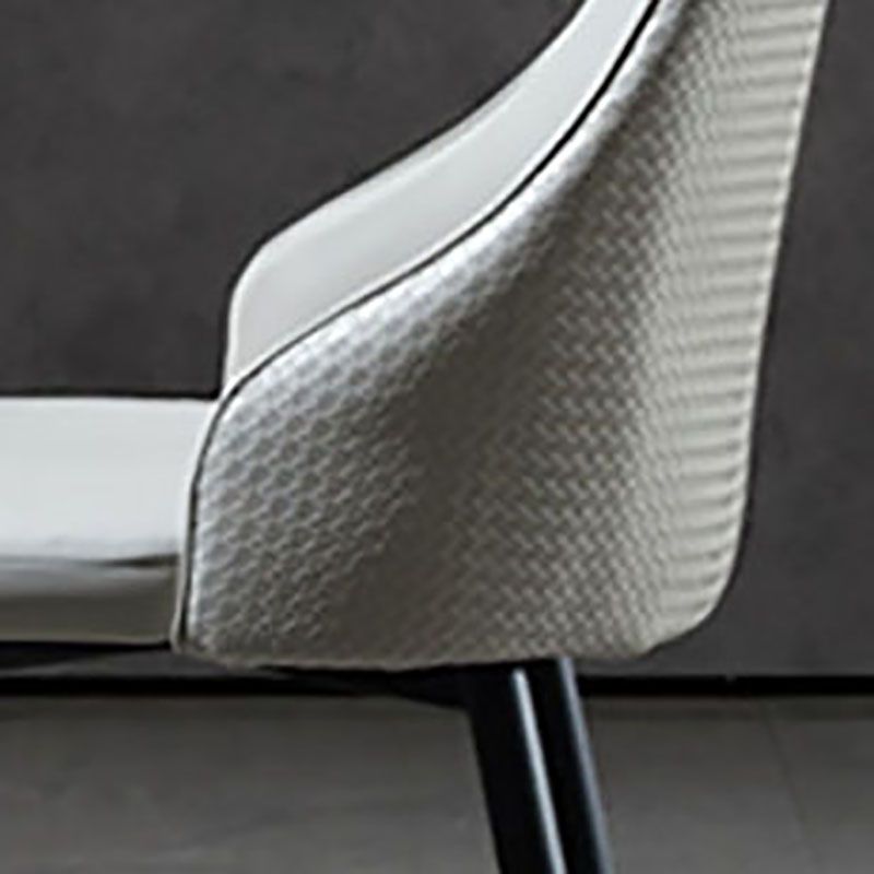 Contemporary Dining Chairs Kitchen Armless Chairs with Metal Legs Clearhalo 'Dining Chairs' 'Dining Tables & Seating' 'dining_chair' 'furn' 'furn_dining_chair' 'Furniture' 'furniture_dining_chair' 'Kitchen & Dining Furniture' 1200x1200_eab3e368-4574-4298-884c-a36d059ddf07