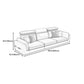Faux Leather Square Arm Sofa/Sectional with Pillowed Back Cushions, Stain Resistan Clearhalo 'furn' 'furn_sectionals' 'Furniture' 'furniture_sectionals' 'kitchen' 'kitchen_sectionals' 'Living Room Furniture' 'Sectionals' 1200x1200_eab41a3e-00e9-4865-bc24-0155eba61021