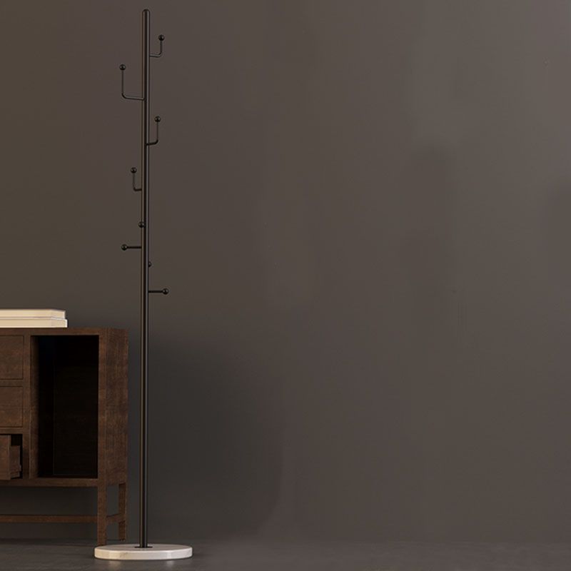 Modern Hall Tree Free Standing Metal Coat Rack With Coat Hooks Clearhalo 'Entry & Mudroom Furniture' 'furn' 'furn_hall_tree_coat_racks' 'Furniture' 'Hall Trees & Coat Racks' 'hall_tree_coat_racks' 1200x1200_eab6dc53-9abe-4bfb-b299-c533521749e1