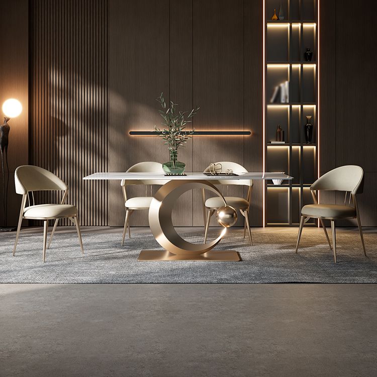 1/4/5/6/7 Pieces Dining Chairs Set Rectangular Table Set Sintered Stone Dining Room Set Clearhalo 'Dining Room Sets' 'Dining Tables & Seating' 'dining_room_set' 'furn' 'furn_dining_room_set' 'Furniture' 'furniture_dining_room_set' 'Kitchen & Dining Furniture' 1200x1200_eab6df37-6df5-4c80-b9a9-e22068c9f47b