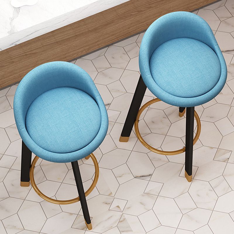 32.5" Fabric Indoor Bar Stools Contemporary Bar Height Barstool Clearhalo 'Bar Furniture' 'Bar Stools' 'bar_stools' 'furn' 'furn_bar_stools' 'furniture_bar_stools' 'Kitchen & Dining Furniture' 'kitchen&dining_furn' 'kitchen' 'kitchen_furn' Furniture' 1200x1200_eab78c3c-cee8-4cfc-8d82-001f793558ba