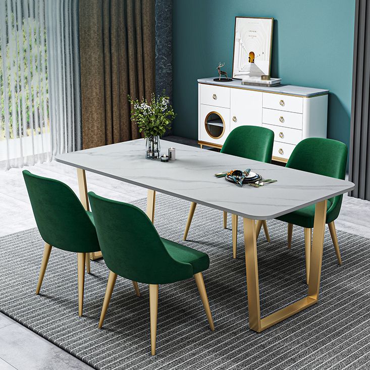 Metal Traditional Luxury Rectangle Table Sintered Stone Table with Sled Clearhalo ' dining_table' 'Dining Tables & Seating' 'Dining Tables' 'furn' 'furn_dining_table' 'Furniture' 'furniture_dining_table' 'Kitchen & Dining Furniture' 'kitchen&dining_furn' 'kitchen' 'kitchen_dining_table' 1200x1200_eab84352-8e43-44ca-b6b6-6f64dc3aa3ef