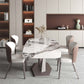 Luxury 1/4/5/6/7 Pieces Dining Set Sintered Stone Dining Table Set with Leather Chairs Clearhalo 'Dining Room Sets' 'Dining Tables & Seating' 'dining_room_set' 'furn' 'furn_dining_room_set' 'Furniture' 'furniture_dining_room_set' 'Kitchen & Dining Furniture' 'kitchen&dining_furn' 'kitchen' 1200x1200_eabc267d-1270-457f-ad67-f5c6d2686561