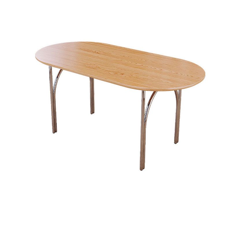 Dining Room Dinner Kitchen Table Silver Legs Solid Wood Dining Table