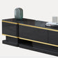 Glam Glass Stand Console Enclosed Storage Media Console with Drawers Clearhalo 'furn' 'furn_tv_stands_entertainment_centers' 'Furniture' 'Living Room Furniture' 'TV Stands & Entertainment Centers' 'TV Stands & Media Storage Furniture' 'tv_stands_entertainment_centers' 1200x1200_eabee51d-d947-4014-93ff-191f8398583a