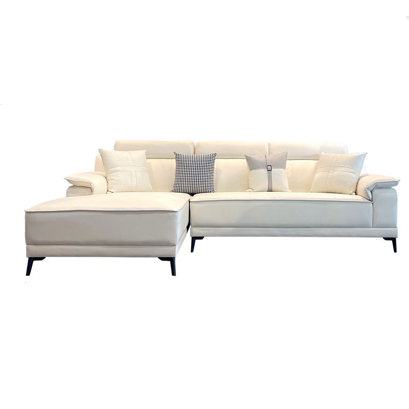 Stain-Resistant Faux Leather Pillow Top Arm Sofa/Sectional for Living Room Clearhalo 'furn' 'furn_sectionals' 'Furniture' 'furniture_sectionals' 'kitchen' 'kitchen_sectionals' 'Living Room Furniture' 'Sectionals' 1200x1200_eabf5acf-2f3c-49fb-92d4-9b02841878d1