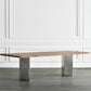 Solid Wood Brown Tone Dining Table Glam Style Double Pedestal Table for Dining Room Clearhalo ' dining_table' 'Dining Tables & Seating' 'Dining Tables' 'furn' 'furn_dining_table' 'Furniture' 'furniture_dining_table' 'Kitchen & Dining Furniture' 'kitchen&dining_furn' 'kitchen' 'kitchen_dining_table' 1200x1200_eabfd2e1-1933-4feb-b0ef-45b7a371ac52