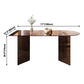 Contemporary Dining Table Tempered Glass Dining Table with Double Pedestal for Dining Clearhalo ' dining_table' 'Dining Tables & Seating' 'Dining Tables' 'Furniture' 'furniture_dining_table' 'Kitchen & Dining Furniture' 'kitchen&dining_furn' 'kitchen' 'kitchen_dining_table' 1200x1200_eac12d0c-4bee-432f-b6dd-b0e5aa2aea1f