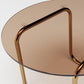 Contemporary Round Glass Top Cocktail Table with Sled Steel Base Clearhalo 'Coffee & Accent Tables' 'Coffee Tables' 'coffee_tables' 'furn' 'furn_coffee_tables' 'Furniture' 'Living Room Furniture' 1200x1200_eac14815-45ea-4eb7-bbb2-e9ec6a38e277