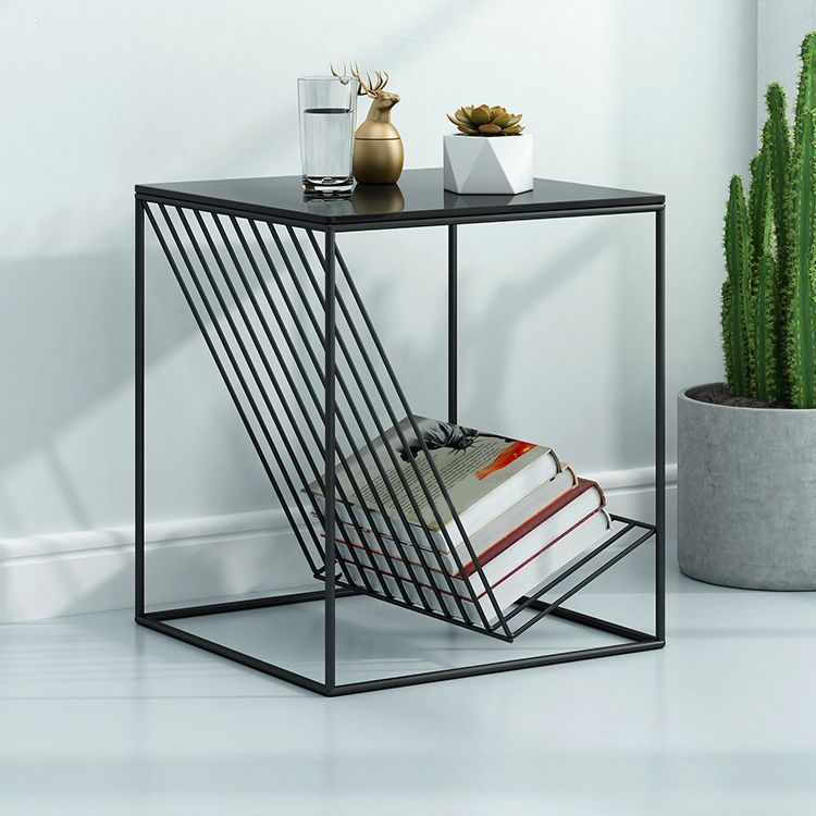 Modern Frame Coffee Table Glass Top Coffee Cocktail Table for Living Room Clearhalo 'Coffee & Accent Tables' 'Coffee Tables' 'coffee_tables' 'furn' 'furn_coffee_tables' 'Furniture' 'Living Room Furniture' 1200x1200_eac25b6c-df40-4d65-bca6-7fe2acf99a65