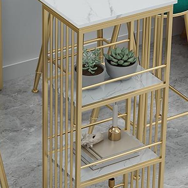 Nordic Glam Stone Bar Counter Table Metal Bar Counter Table for Home Clearhalo 'Bar Furniture' 'Bar Tables' 'bar_tables' 'furn' 'furn_bar_tables' 'Furniture' 'Kitchen & Dining Furniture' 1200x1200_eac3628d-1ad6-44d8-bd48-f77dc6b4f90e