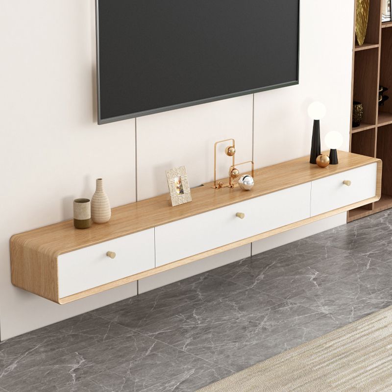 Console TV moderna Console TV in legno massello con 2 cassetti