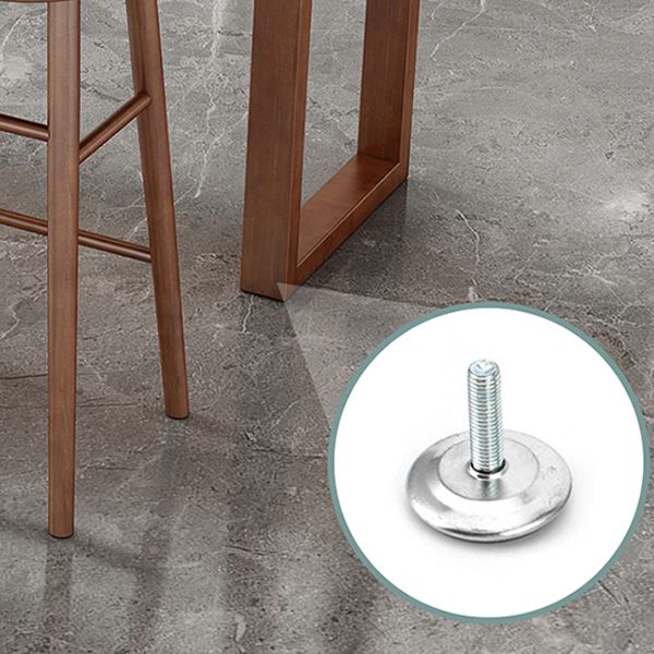 Taburete de bar moderno de madera maciza, taburete sin respaldo para restaurante
