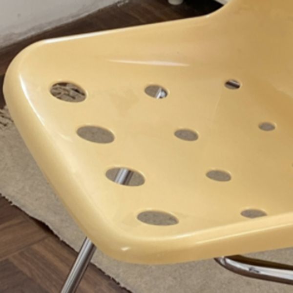 Moderner armloser Rückenlehne Acrylstuhl mit Metallbeinen für Esszimmer