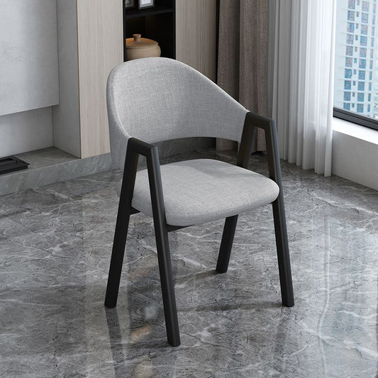 Modern Style Metal Side Chair Open Back Dining Side Chair with Black Legs Clearhalo 'Dining Chairs' 'Dining Tables & Seating' 'dining_chair' 'furn' 'furn_dining_chair' 'Furniture' 'furniture_dining_chair' 'Kitchen & Dining Furniture' 1200x1200_eac6da1d-06dd-4a8a-a4ed-d6f8718e5144