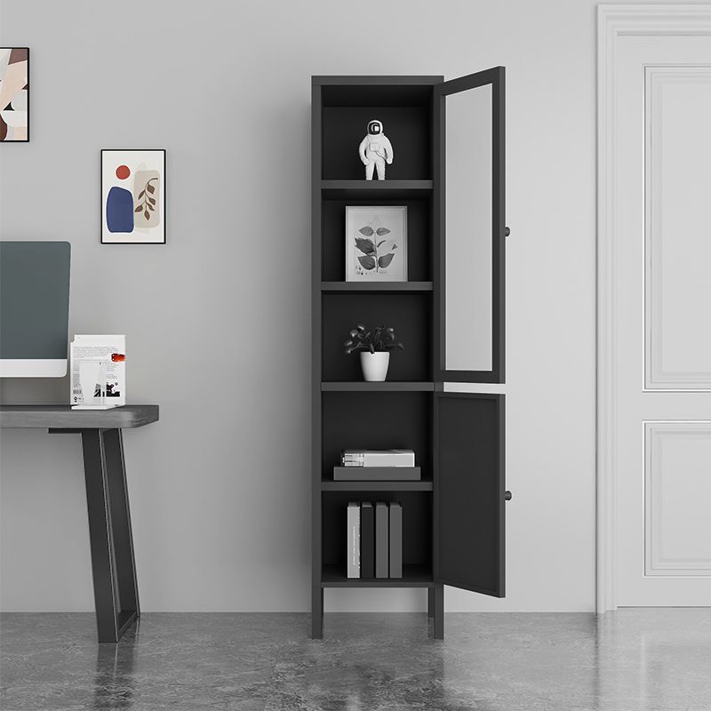 70.87"H Bookshelf Scandinavian Bookcase for Home Office with Door Clearhalo 'Bookcases' 'furn' 'furn_bookcases' 'Furniture' 'Office Furniture' 1200x1200_eac74fe5-0ef6-4b88-9104-0b54b37d92a3