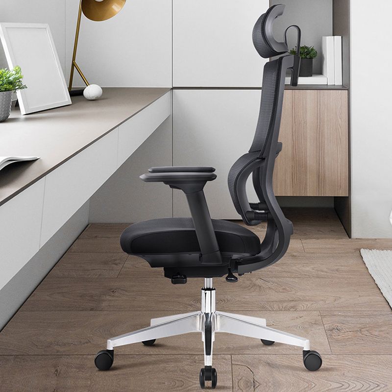 Executive Mid Back Office Chair Tilt Mechanism with Headrest Office Chair Clearhalo 'furn' 'furn_office_chair' 'Furniture' 'Office Chairs' 'Office Furniture' 'office_chair' 1200x1200_eac76e1d-7fbb-4d29-94c3-fc95615142d2
