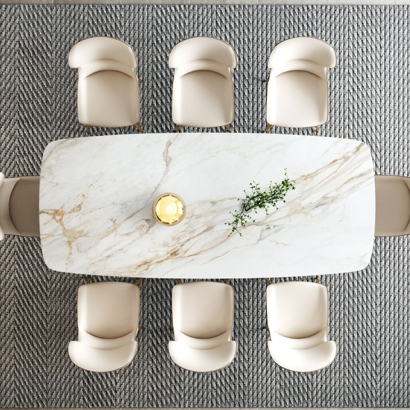 Designer Style Rectangle Dining Set 1/4/5/7 Pieces Sintered Stone Top Table Set