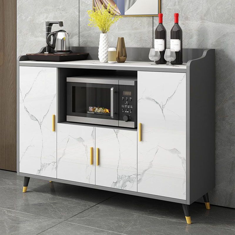 MODERNA STONE MODERNA 38,5 "H Server buffet per sala da pranzo sideboard con archiviazione aperta