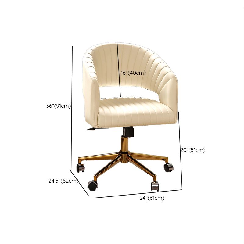 Modern Chair Fixed Arms Adjustable Seat Height Office Chair with Wheels
