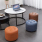 Modern Faux Leather Ottoman Plain Tufted Detail Round Footstool Ottoman Clearhalo 'furn' 'furn_ottomans_poufs' 'Furniture' 'Living Room Furniture' 'Ottomans & Poufs' 'ottomans_poufs' 1200x1200_eaca32b3-b98c-426c-b6a7-7b591a20be46