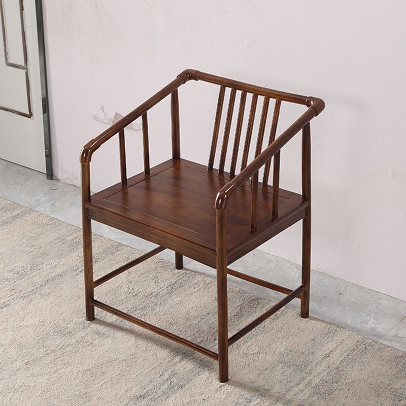 Traditional Style Arm Chair Solid Wood Slat Back Dining Chair for Home Clearhalo 'Dining Chairs' 'Dining Tables & Seating' 'dining_chair' 'furn' 'furn_dining_chair' 'Furniture' 'Kitchen & Dining Furniture' 1200x1200_eacb2256-de79-40b1-b089-cd6f452ad0c1
