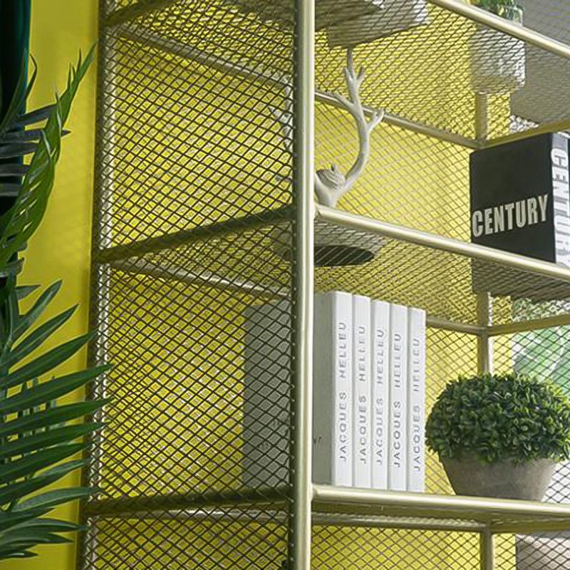 Glam Style Bookshelf Metal Closed Back Shelf Bookcase for Home Use Clearhalo 'Bookcases' 'furn' 'furn_bookcases' 'Furniture' 'furniture_bookcases' 'Office Furniture' 1200x1200_eacb568f-dd40-41b0-9ed2-b61cfe8bd477