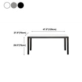 Stone Top Dining Table Modern Rectangle Dining Table with 4 Wood Legs Clearhalo 'Dining Tables & Seating' 'Dining Tables' 'dining_table' 'furn' 'furn_dining_table' 'Furniture' 'furniture_dining_table' 'Kitchen & Dining Furniture' 'kitchen' 'kitchen_dining_table' 1200x1200_eacc7910-753b-4ea8-bb76-3b7fed60dbb6