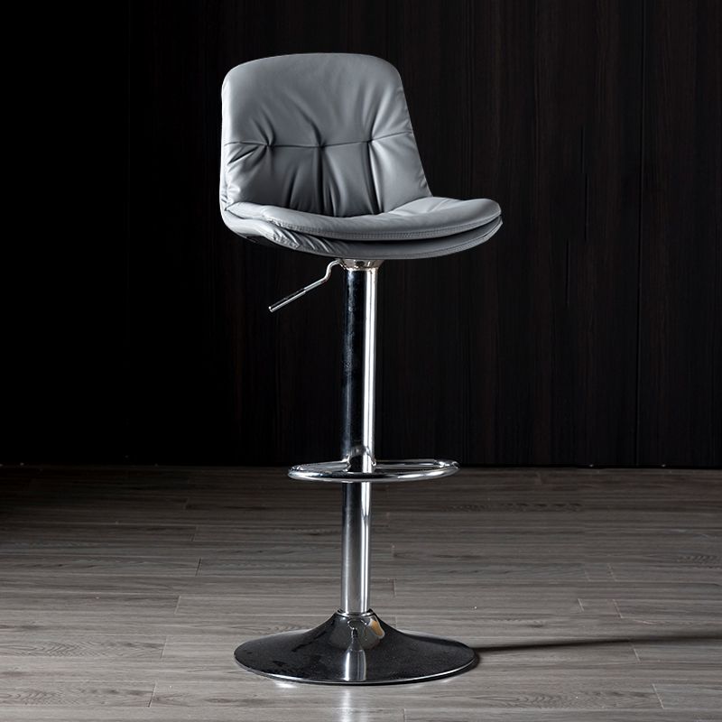 Iron Footrest Bar Stool Low Back Indoor Modern Adjustable Counter-height Stool Clearhalo 'Bar Furniture' 'Bar Stools' 'bar_stools' 'furn' 'furn_bar_stools' 'furniture_bar_stools' 'Kitchen & Dining Furniture' 'kitchen&dining_furn' 'kitchen' 'kitchen_furn' Furniture' 1200x1200_eacd66d7-cb08-4e35-adfd-b26066c3af4a