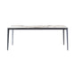 Industrial Rectangle Stone Dining Table Metal 4 Legs Dining Table Clearhalo 'Dining Tables & Seating' 'Dining Tables' 'dining_table' 'furn' 'furn_dining_table' 'Furniture' 'Kitchen & Dining Furniture' 1200x1200_eace9593-469e-476d-bf4b-e2942c20ed62
