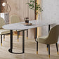 Contemporary Dining Table Sintered Stone Table with Sled Base for Dining Clearhalo ' dining_table' 'Dining Tables & Seating' 'Dining Tables' 'furn' 'furn_dining_table' 'Furniture' 'furniture_dining_table' 'Kitchen & Dining Furniture' 'kitchen&dining_furn' 'kitchen' 'kitchen_dining_table' 1200x1200_eacee7c3-76ef-4431-b96b-27b800217f40