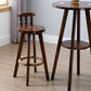 Brown Solid Wood Pub Table Set 1/3 Pcs Bar Table with Wooden Stools Clearhalo 'Bar Furniture' 'furn' 'furn_home_bar_bar_sets' 'Furniture' 'Home Bars & Bar Sets' 'home_bar_bar_sets' 'Kitchen & Dining Furniture' 1200x1200_eacf5812-b999-4d83-a881-a6a5a6e0645b