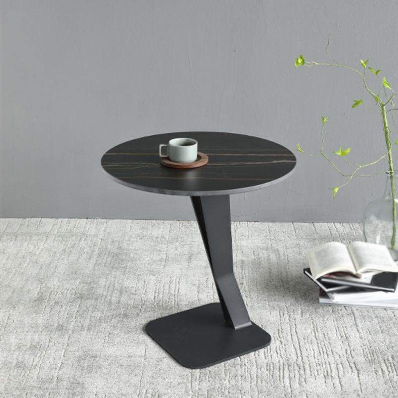 Marble Top End Table Mental Pedestal Sofa Side End Table for Living Room Clearhalo 'Coffee & Accent Tables' 'End & Side Tables' 'end_side_table' 'end_side_tables' 'furn' 'furn_end_side_tables' 'Furniture' 'furniture_end_side_table' 'Living Room Furniture' 1200x1200_ead05b5f-6e73-45a1-ae5c-373c4ad3643a