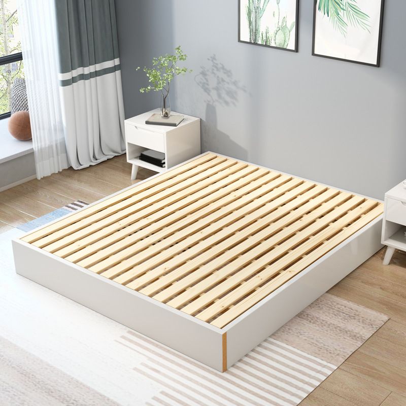 Contemporary Solid Color Wooden Bed Frame 6.29" H Platform Bed Clearhalo 'Bedroom Furniture' 'Beds' 'furn' 'furn_beds' 'Furniture' 1200x1200_ead17207-9b61-42b6-b4bf-276dd9b2abc8