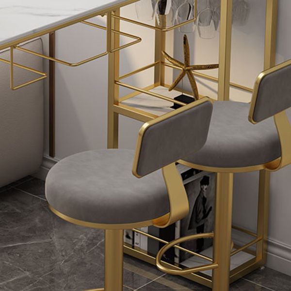 Modern 1/3 Pieces Bar Table Set Stone Counter Table with Rotatable Stools for Living Room Clearhalo 'Bar Furniture' 'furn' 'furn_home_bar_bar_sets' 'Furniture' 'Home Bars & Bar Sets' 'home_bar_bar_sets' 'Kitchen & Dining Furniture' 1200x1200_ead1e373-2c85-40a2-b34e-771c11c24fa4