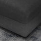 Faux Leather Sectional Stain-Resistant Square Arm Sectional with Pillowed Back Cushions