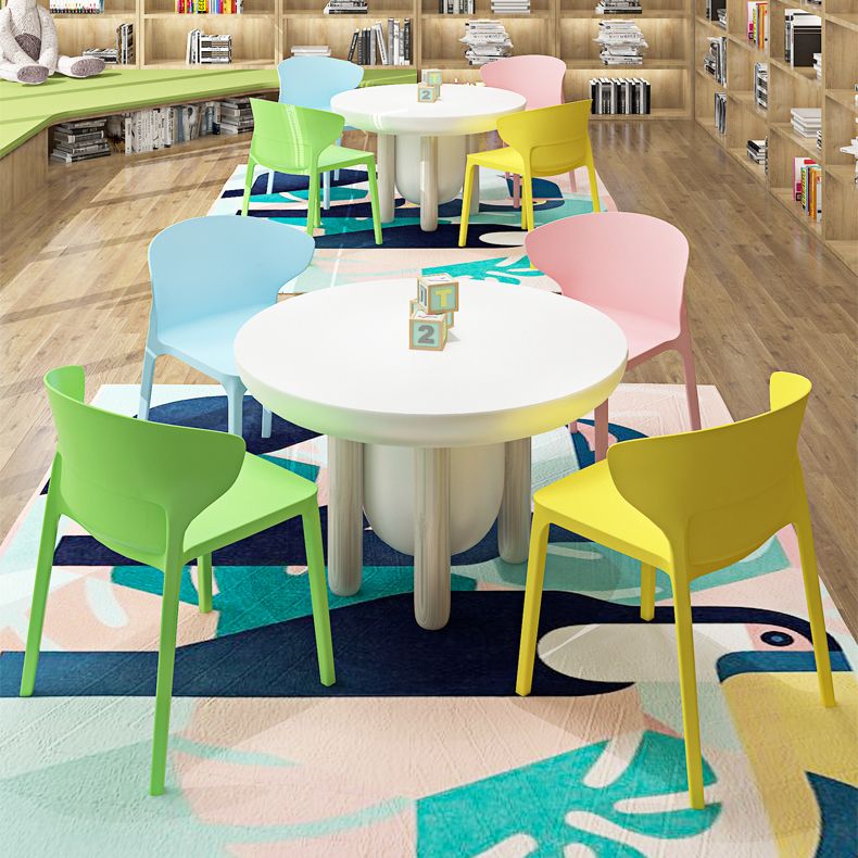 Nordic Glam Style Kitchen Dining Chairs Dining Stackable Armless Side Chairs Clearhalo ' kitchen&dining_furn' 'Dining Chairs' 'Dining Tables & Seating' 'dining_chair' 'furn' 'furn_dining_chair' 'Furniture' 'furniture_dining_chair' 'Kitchen & Dining Furniture' 'kitchen' 1200x1200_ead42ce3-4fc9-45e2-9aec-17b132dfd8d8