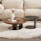 Modern Round Wood Single Coffee Table Pedestal Bunching Tables Clearhalo 'Coffee & Accent Tables' 'Coffee Tables' 'coffee_tables' 'furn' 'furn_coffee_tables' 'Furniture' 'Living Room Furniture' 1200x1200_ead462ec-d813-43ba-a24b-496eef0ce9d6