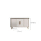 Gambe metalliche Sideboard bianca Tabella 35,4 "supporto a buffet alto con archiviazione