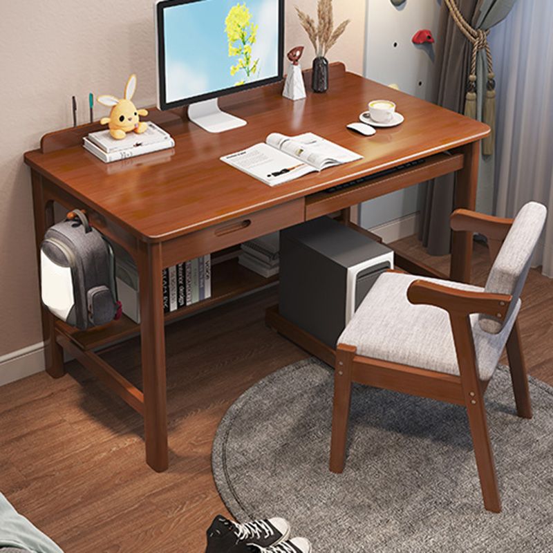 Eigentijdse kantoorbureau rechthoekige schrijfbureau met 2 laden