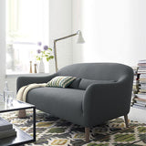 Scandinavian 3-Seat Linen Sofa Curved 33.86" D x 31.89" H Loveseat Clearhalo 'Furniture' 'furniture_sofas' 'kitchen' 'kitchen_sofas' 'Living Room Furniture' 'Sofa' 'sofas' 1200x1200_ead87194-341c-482a-9171-dc1f5c17bd3f
