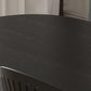 Minimalist Black Kitchen Dining Table Solid Wood Oval Shape Dining Table with Double Pedestal Bases Clearhalo ' dining_table' 'Dining Tables & Seating' 'Dining Tables' 'furn' 'furn_dining_table' 'Furniture' 'furniture_dining_table' 'Kitchen & Dining Furniture' 'Kitchen Furniture' 'kitchen&dining_furn' 'kitchen' 'kitchen_dining_table' 1200x1200_ead972f5-8e92-4694-8010-d217750b33bb