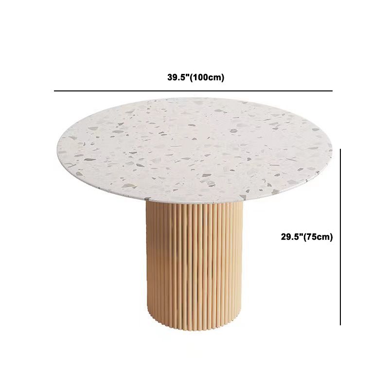 Stone Top Dining Set 1/4/5/7 Pcs Solid Wood Frame Dining Table and Chairs Clearhalo 'Dining Room Sets' 'Dining Tables & Seating' 'dining_room_set' 'furn' 'furn_dining_room_set' 'Furniture' 'Kitchen & Dining Furniture' 1200x1200_ead9994f-a0be-49b9-8a2a-324a4be22e7c