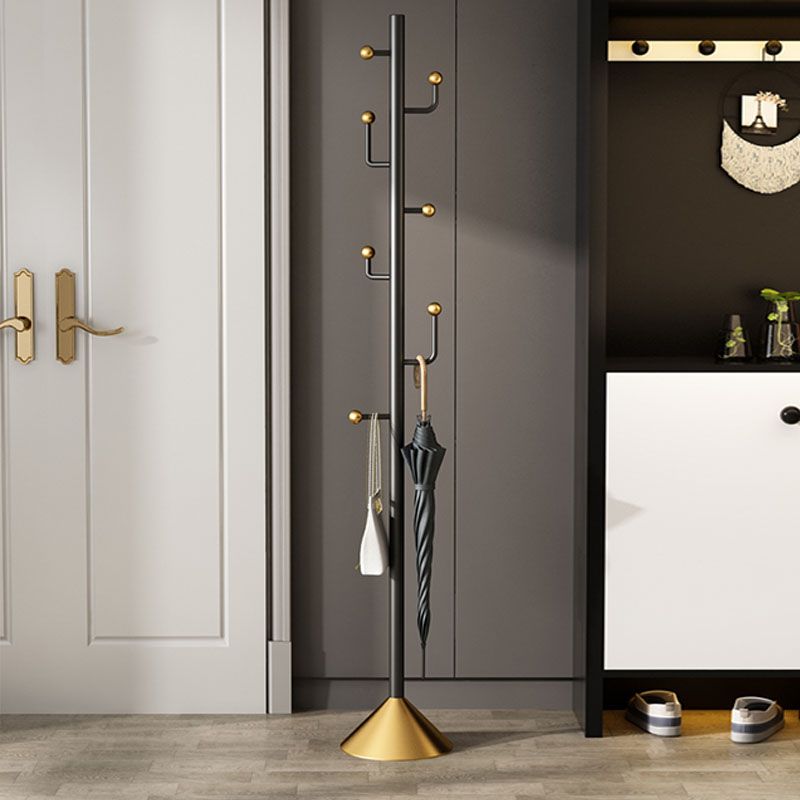 Contemporary Coat Hanger Metal Hooks Included No Distressing Free Standing Coat Rack Clearhalo 'Entry & Mudroom Furniture' 'furn' 'furn_hall_tree_coat_racks' 'Furniture' 'Hall Trees & Coat Racks' 'hall_tree_coat_racks' 1200x1200_eadd1f21-7de3-4ace-818e-39b24adc90dc